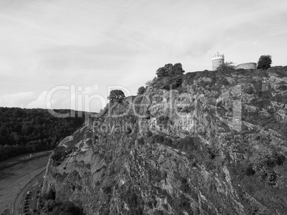 River Avon Gorge in Bristol in black and white