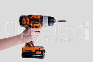 Electric drill with screwdriver