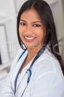 Asian Indian Female Woman Hospital Doctor