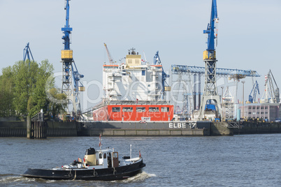 Werft in Hamburg, Deutschland