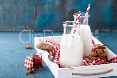 Drinking yogurt in bottles