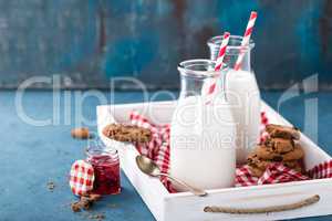 Drinking yogurt in bottles