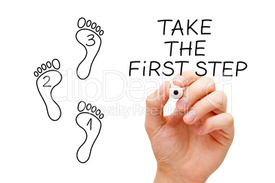 Take The First Step Footprint Concept