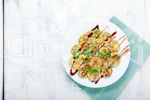 Fried zucchini dish
