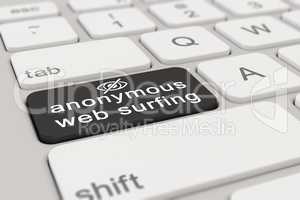 3d - keyboard - anonymous web surfing - black