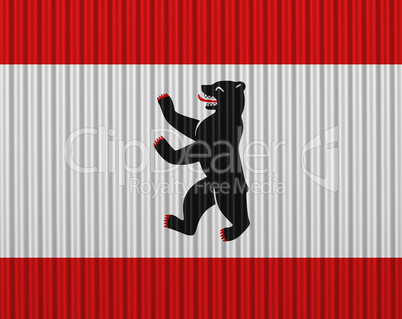 Fahne von Berlin auf Textur