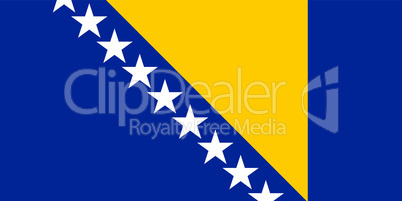 Fahne von Bosnien und Herzegowina