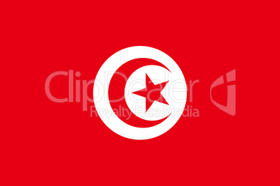 Fahne von Tunesien
