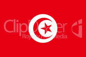 Fahne von Tunesien