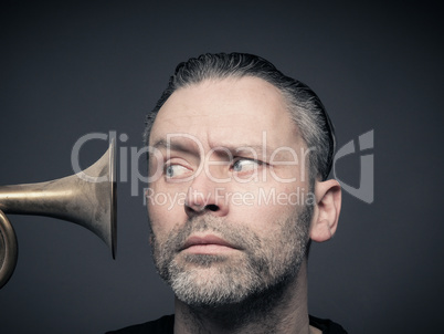 Man with trumpet