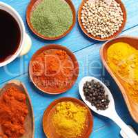 Assortment of herbs and spices