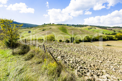 Landscape of Crete Senesi in Tuscany