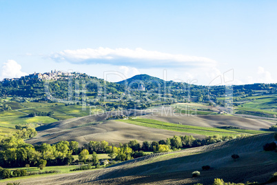 Landscape of Crete Senesi in Tuscany