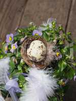 Easter decoration on a table