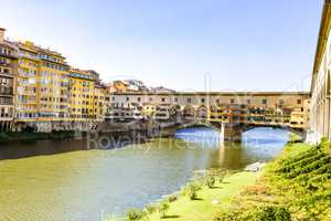 Ponte Vecchio Bridge from Florence in Tuscany