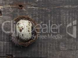 Easter decoration on a table