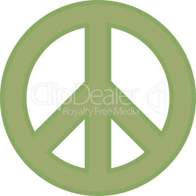 Peace Friedenssymbol greenery