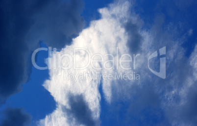 cloud on blue sky