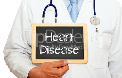 Heart Disease - Doctor with chalkboard