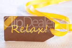 Easter Label, Text Relax