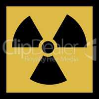 The radiation vector icon. Radiation symbol.