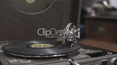 Gramophone in an antique shop