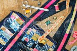 Crafts: bag, made in the style of "patchwork".