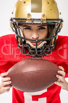 female american football player