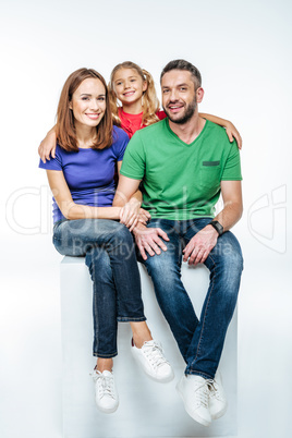Young parents with their daughter