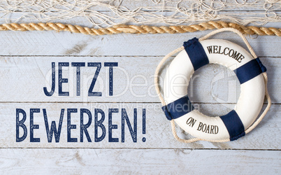 Jetzt bewerben - Welcome on Board