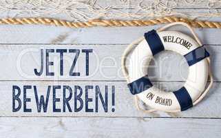 Jetzt bewerben - Welcome on Board