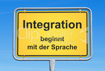 Integration beginnt mit der Sprache