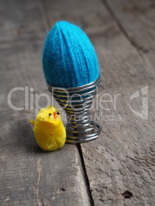 Blue Easter egg