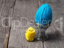 Blue Easter egg