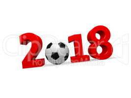 Soccer ball 2018 3d image