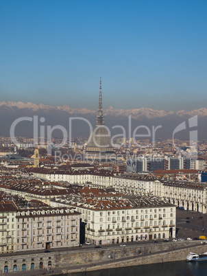 Aerial view of Turin