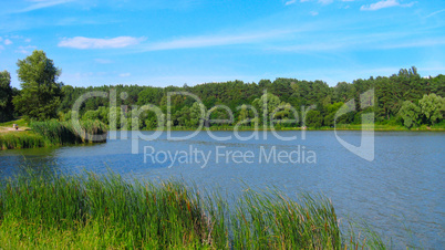 beautiful landscape with river