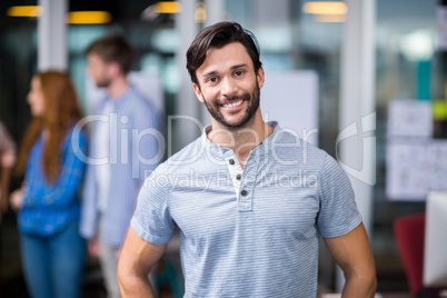 Portrait of smiling male executive