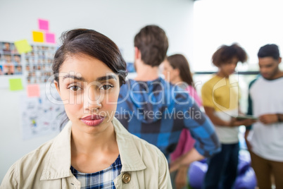 Portrait of female graphic designer