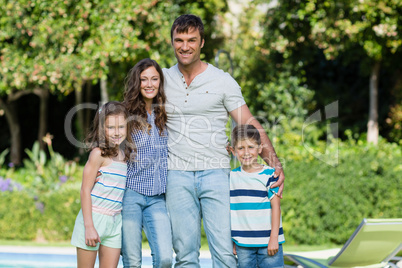 Happy family enjoying in the park