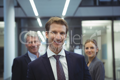 Businessman standing in the office