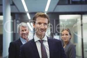 Businessman standing in the office