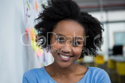 Portrait of female graphic designer smiling