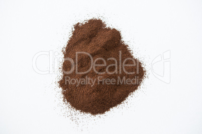Pile of coffee powder