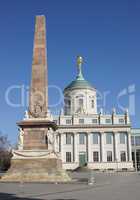 Historisches Rathaus und Obelisk, Potsdam, Deutschland