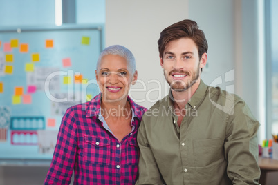 Portrait of smiling executives