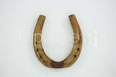 Horseshoe on white background