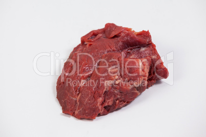 Beef steak against white background Beef steak against white background