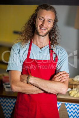 Portrait of staff standing at counter