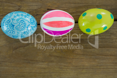 Multicolored Easter eggs